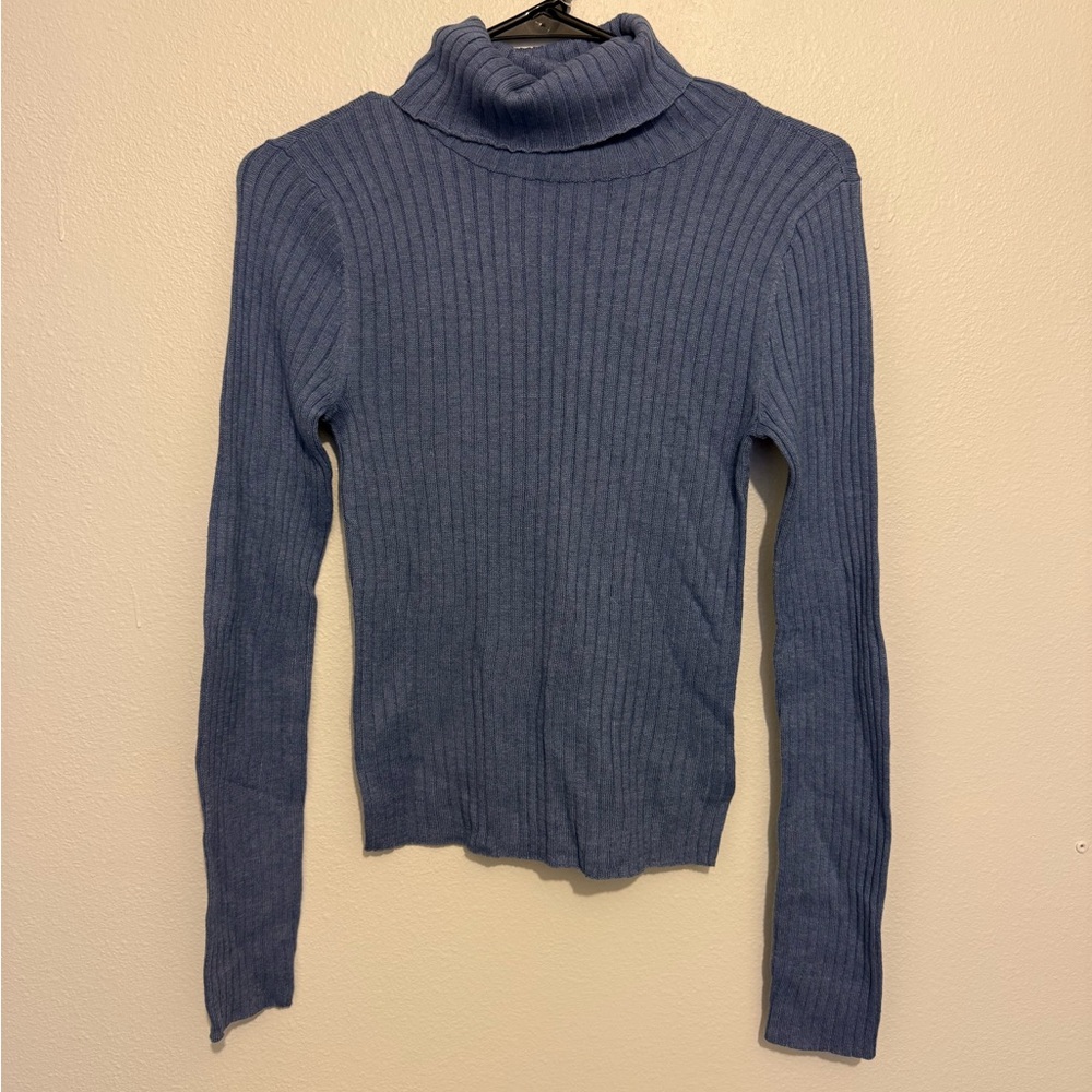 American Eagle Outfitters Gray Ribbed Sweater